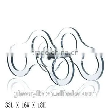 GH-RZ261 High polished Durable and elegant Acrylic Wine Bottle Display Rack