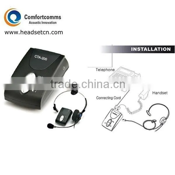 Professional call center headset telephone switch box CTA-200