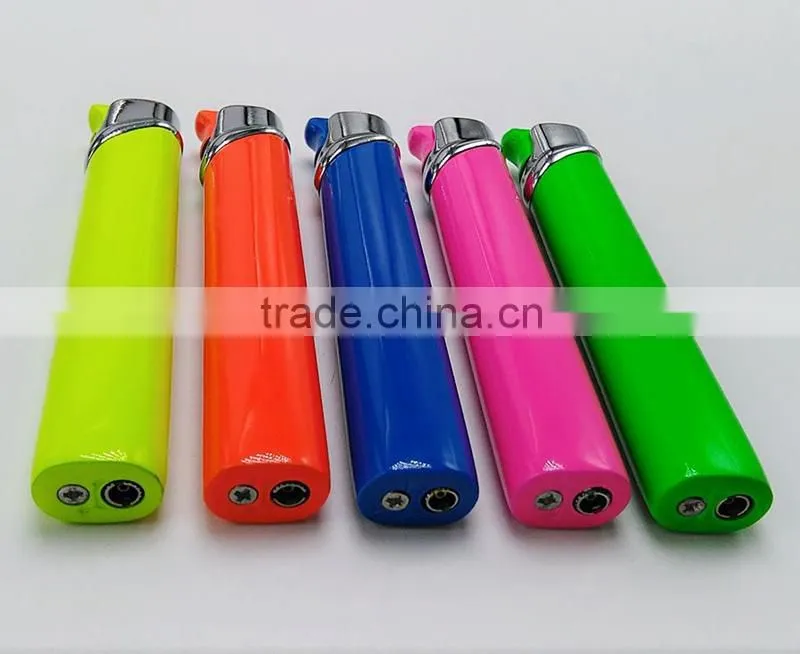 Customized colors candle refillable butane metal lighter
