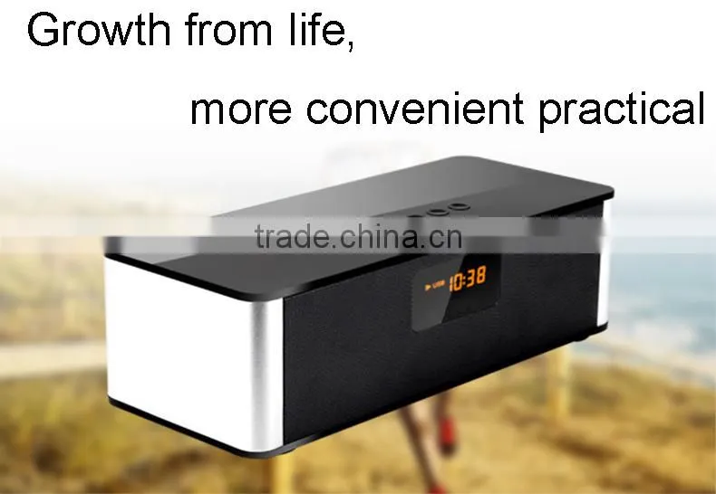 2016 New Product Best Super Bass Stereo Metal Rectangle Mini Bluetooth Portable Wireless Bluetooth speaker