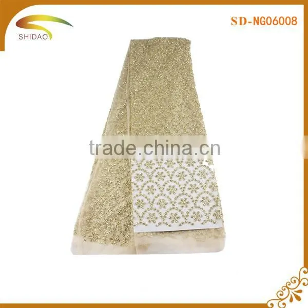 High quality african bridal french swiss velvet lace fabric for wedding dress