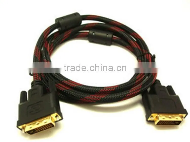 High quality and fast shipping DVI-D Digital to DVI-D Digital 24+1 Dual Link M/M Cable