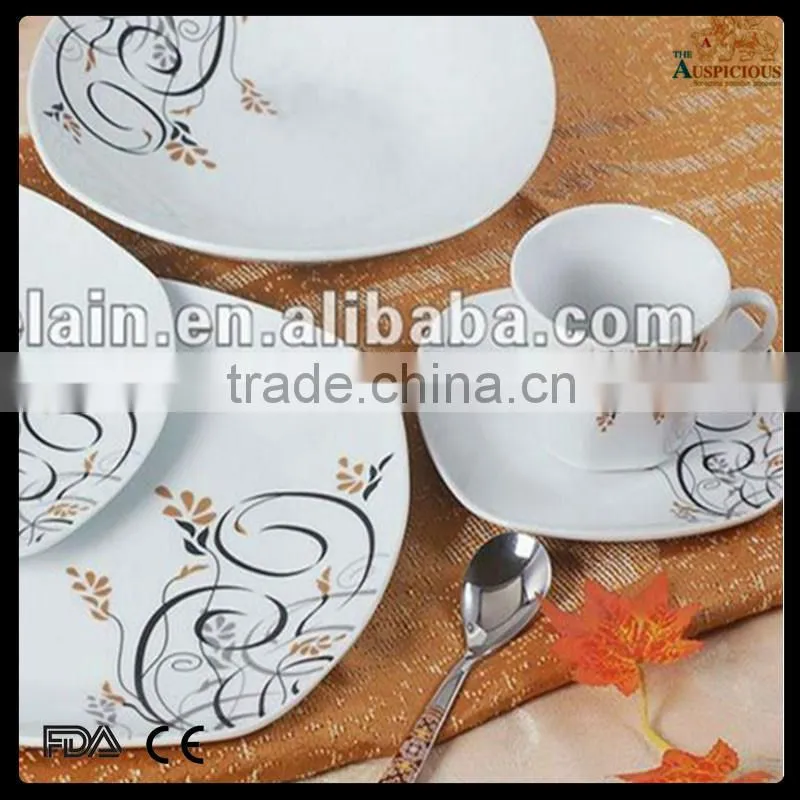 20pcs square decal dinner set shape 2