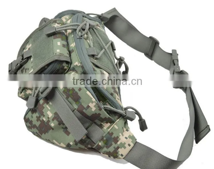 Outdoor sport camouflage waterproof tactical military waist bag