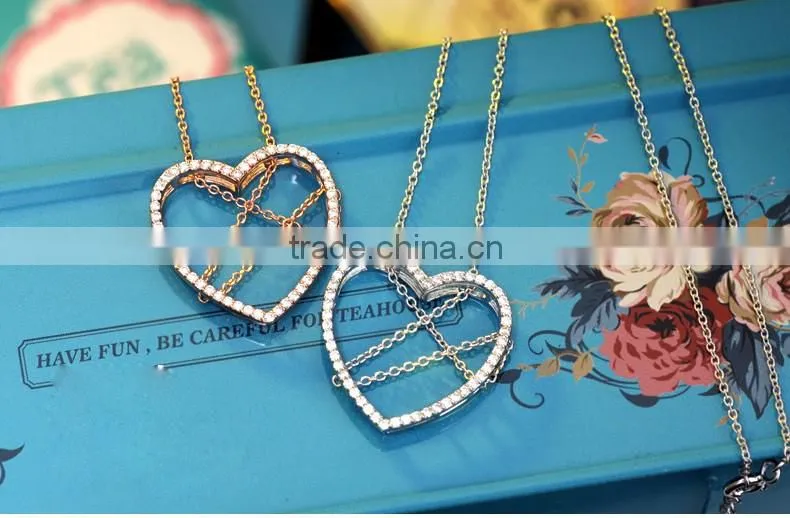 silver heart necklace
