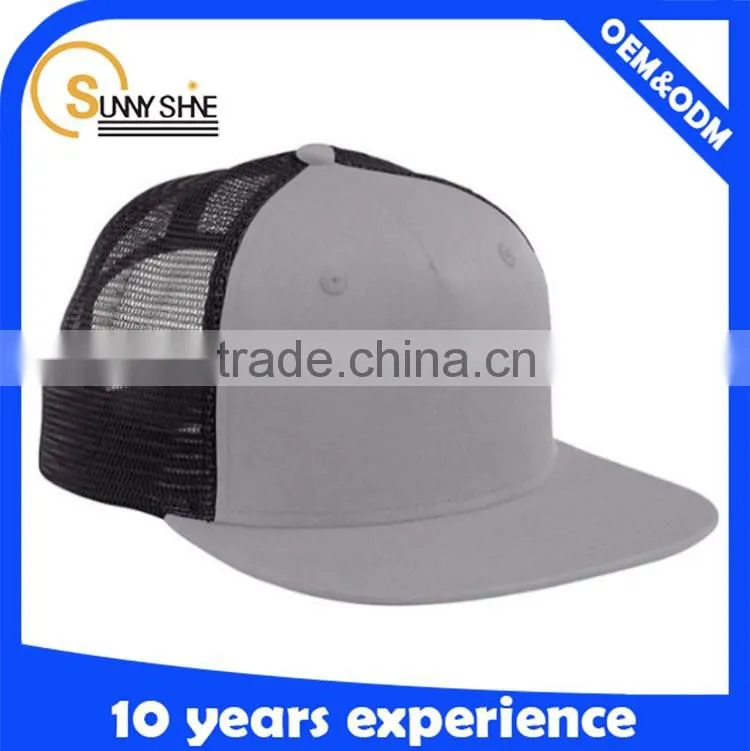wholesale flat brim mesh blank trucker hats