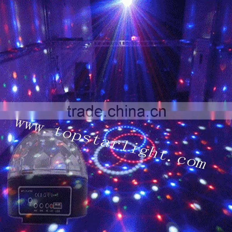 new products on china market 9W DMX LED crystal disco ball RGB christmas lights projector