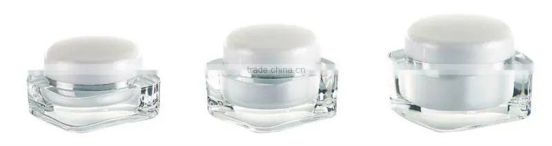 acrylic airless cream jar plastic empty jar for face cream