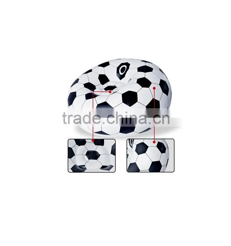 2016 cheap football shape inflatable chesterfield sofa