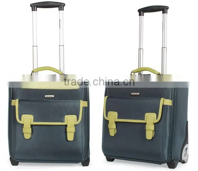 Briefcase business luggage trolley for laptop file