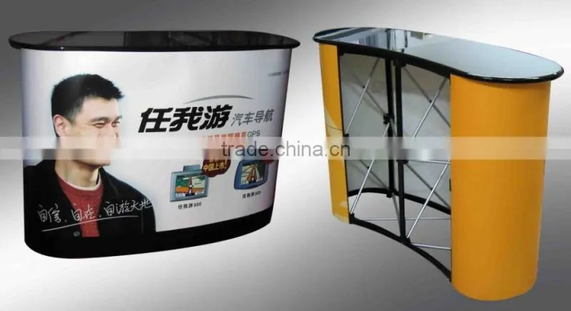 aluminum pop up counter advertising counter