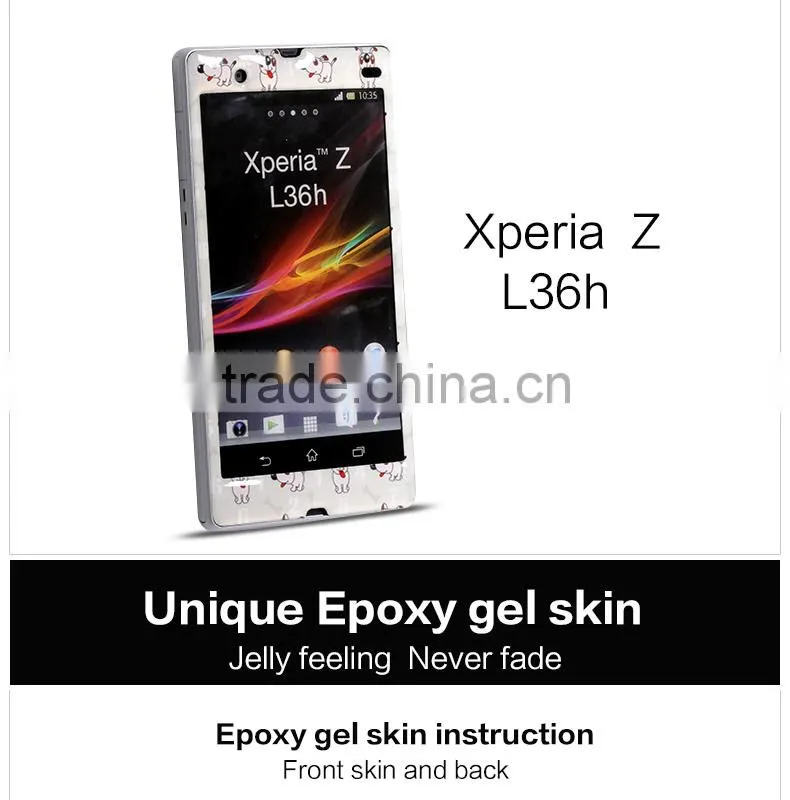 Hot sell 3D effect Sticker for sony Xperia L36H