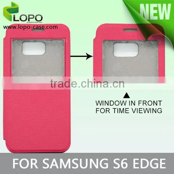 New Product supply Sublimation Flip Cover Case for Samsung S6 EDGE
