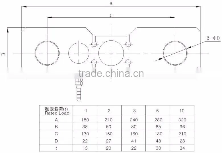 high precision stainless tension type load cell sensor(LSD)(1,2,3,5,10t)