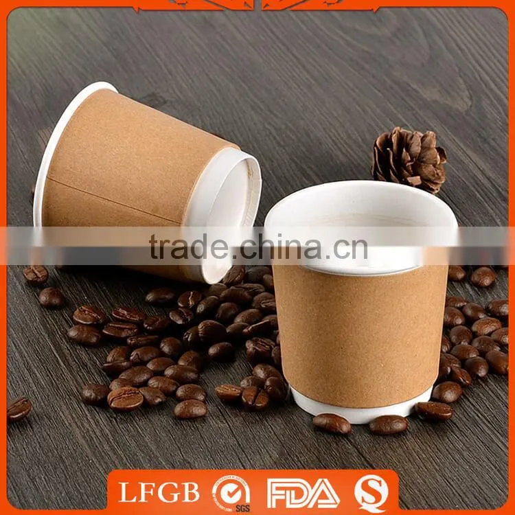 Rainbow disposable beautiful mini coffee cups 2oz to 5oz mini disposable paper cups