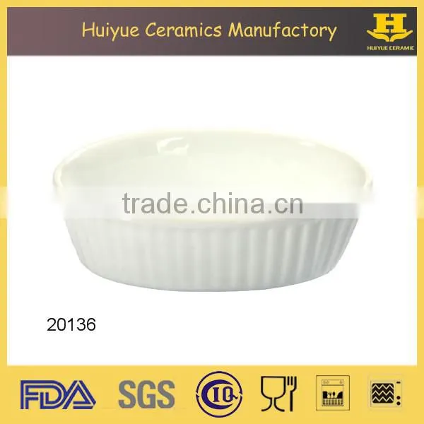 white color ceramic custom ramekin mould