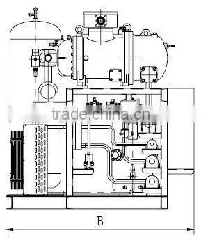 Middle Temperature Screw Compressor Racks(With Hanbell Screw Compressor)