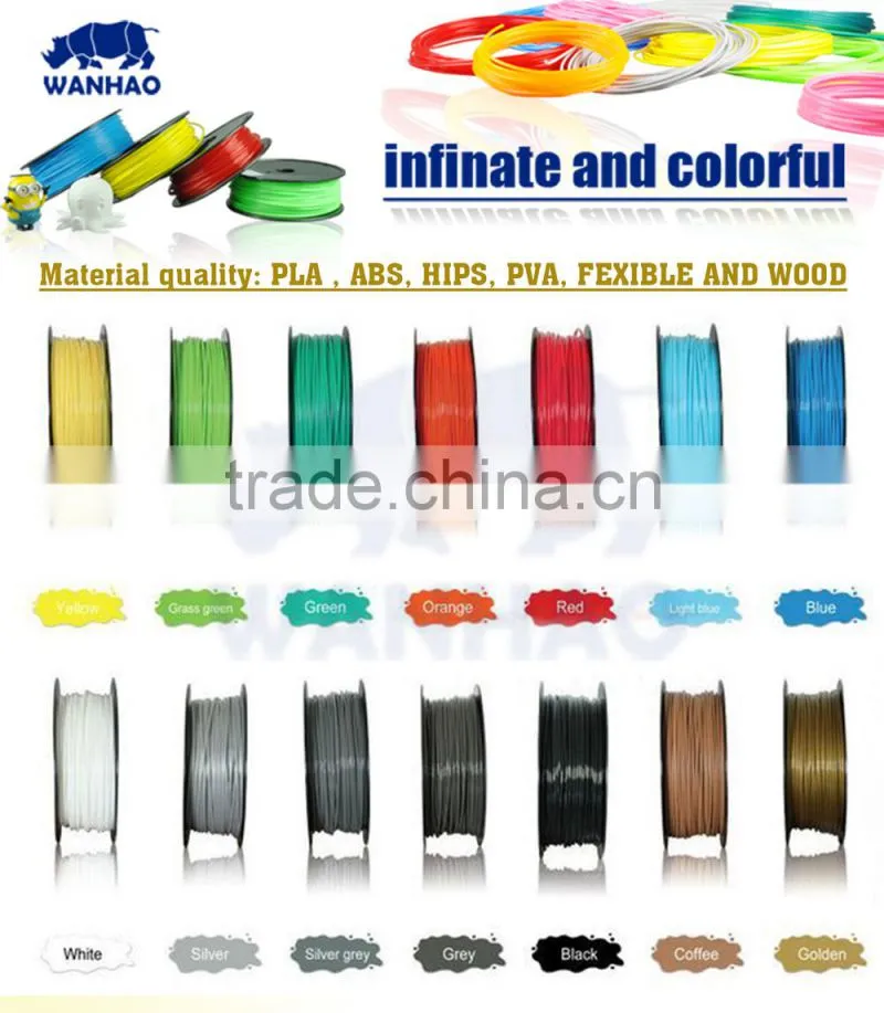 ABS 1.75mm and 3mm filaments 1kg spool