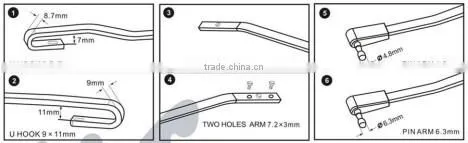Wholesale China Supplier Rubber Refill, howo wiper blade S960