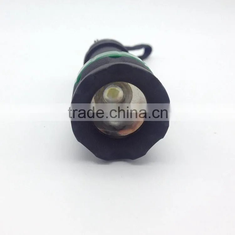 1W powerful led with 3AAA batteries Zoom flashlight