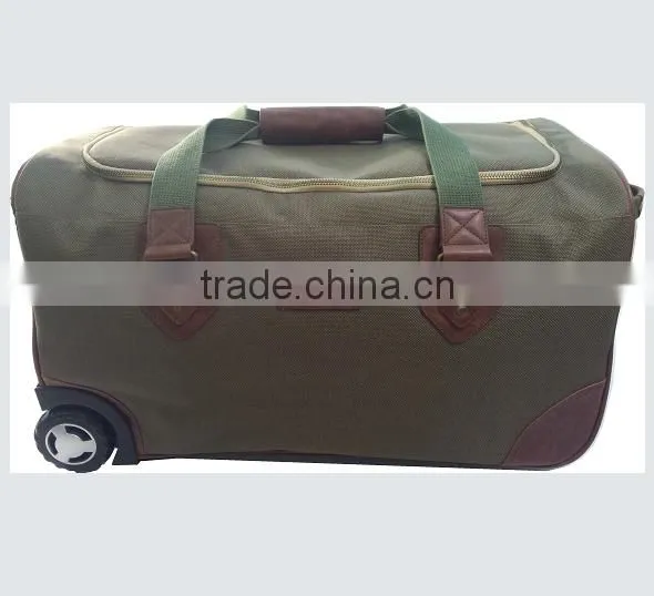 2015 wholesale polyester military trolley travel bag of latest designs