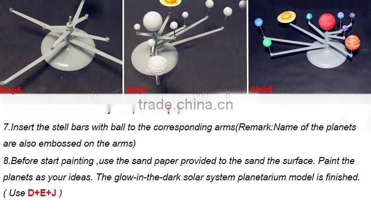 DIY educational toy solar system Planetarium Science Kit