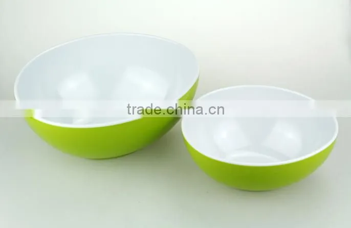 Melamine mixing salad bowl set , melamine egg shaped bowl