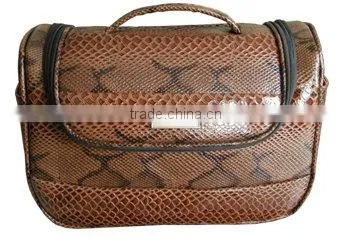 Hot Sale Leather Luggage with Makeup Bag