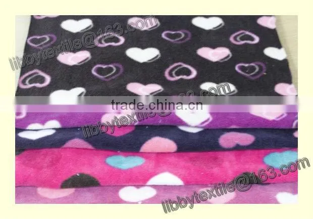 100% polyester printed polar fleece fabric for garment