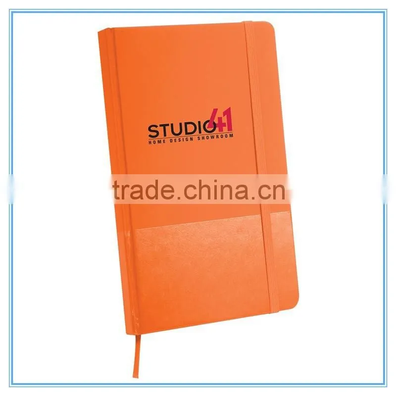 leather stationery fashion a4 a5 a6 b5 ruled paper notebooks with LOGO printed