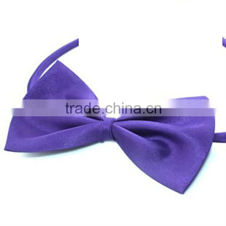 2013fashion design 100%silk self bow tie wholesale