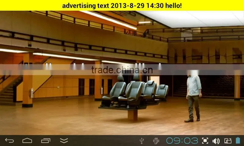 Advertising Taxi Screen For TV/Video Display