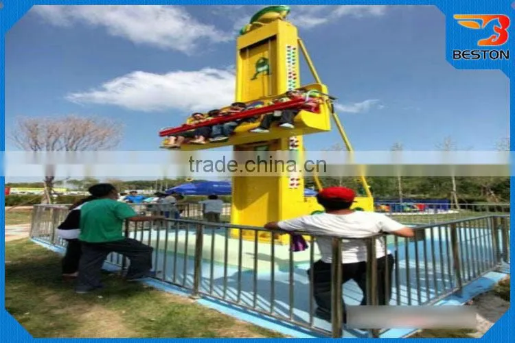 Amusement Jumping Hopper Frog drop tower rides, Mini free fall Tower