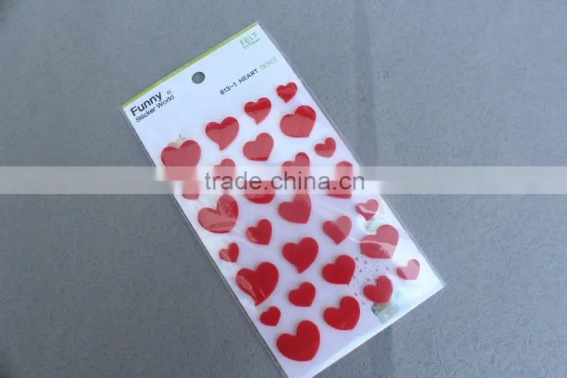 Alphabet felt sticker