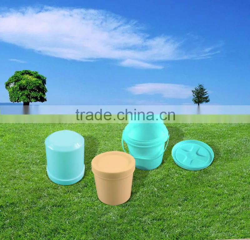1L pail plastic paint bucket with screw lid