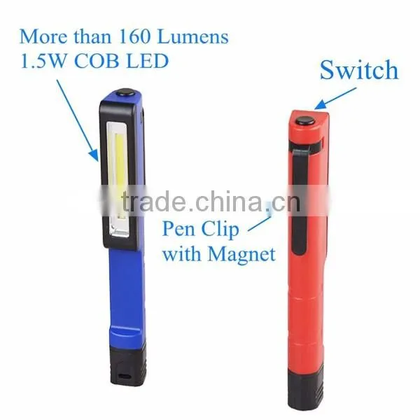 Pen Worklight Portable LED COB Worklight with Magnet