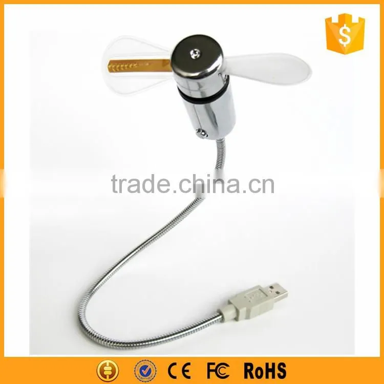 Fashionable advertising usb driver led message fan for promo gift
