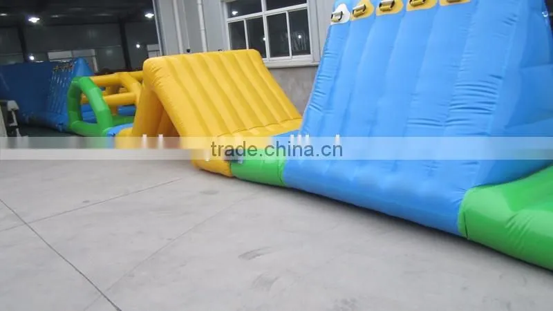 Hot Summer Water Pool Game Inflatable Water obstacle course for sale