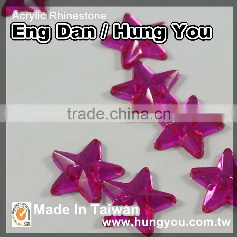 Wide Range Nickel Free Star Flat back Crystal Rhinestone For Toy Accessories