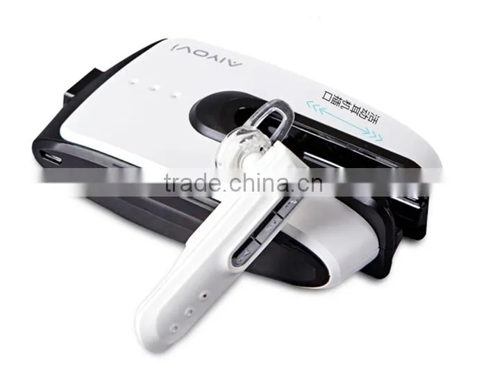 Unique portable mini bluetooth earphone with power bank for mobile phones