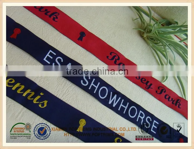 Metallic horse ribbon