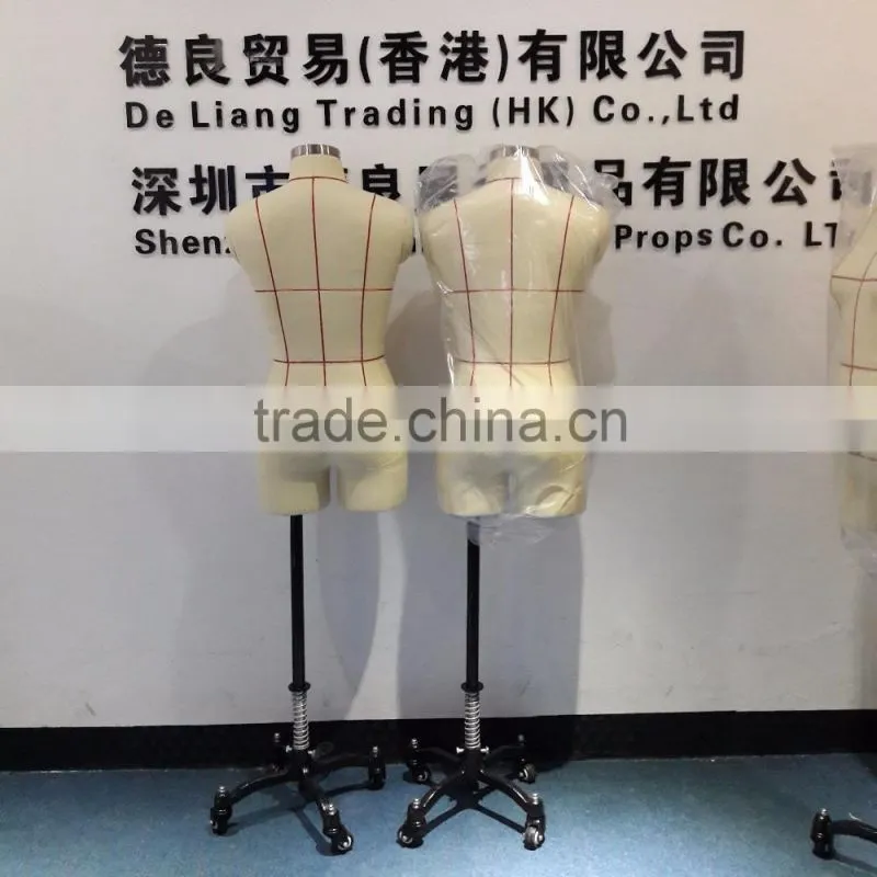Half body head tailoring male mannequins for sale