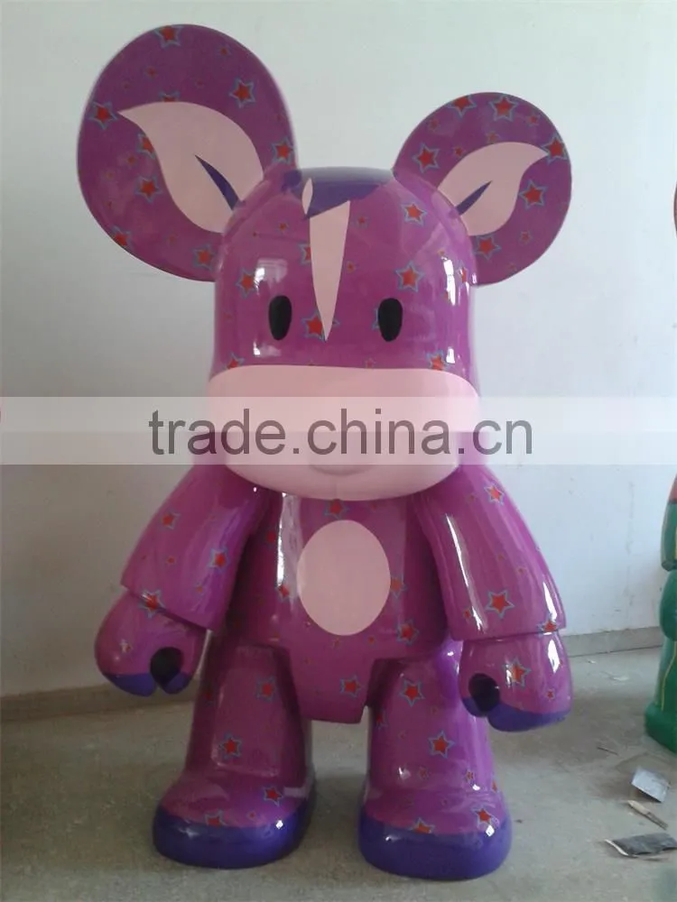 outdoor cartoon park sculpture, large balloon dog