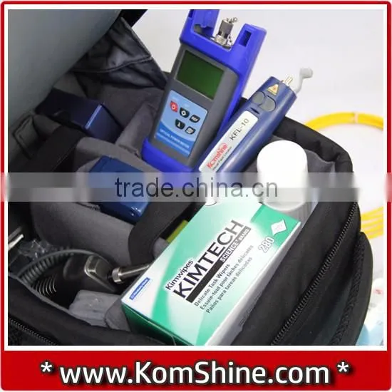 11 in 1 Deluxe Optical Fiber Connector Cleaning+Testing+Inspection Tool Kit incl. Fiber Cleaner+Power Meter+Video Probe+VFL