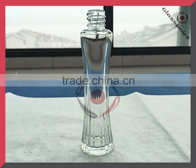 Tall Round Cylindrical Shape Perfumel Glass Bottle