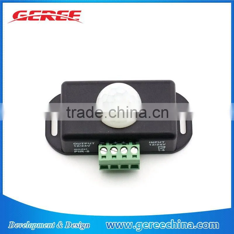 DC 12V-24V PIR Remote Switch Passive PIR-8 Infrared Controller for LED Strip Light