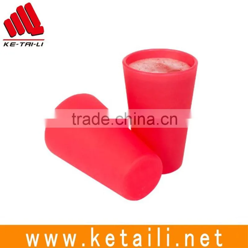Food Grade OEM Unbreakable Silicone Beer Cup Red Wine Cup Silicone Bar Accessories Factory
