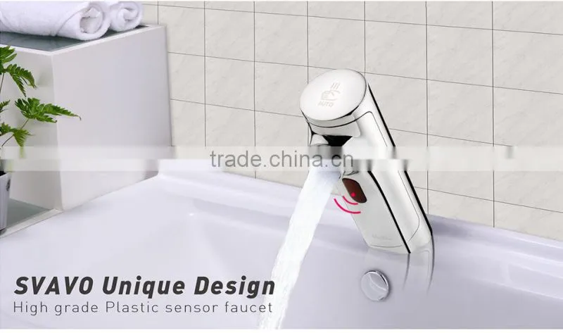 Hot sale! AA battery hotel water faucet, Refined pure alloy faucet V-AF5011