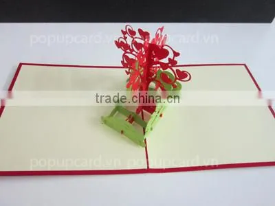 Viet Nam Pedicabs greeting pop up cards