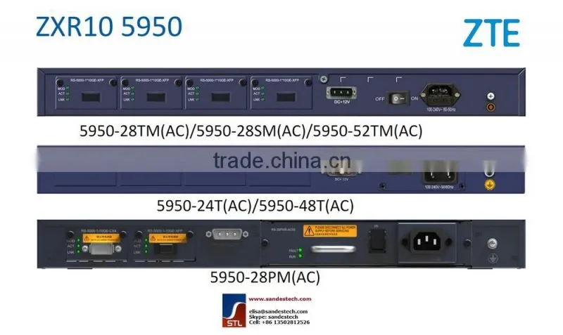ZTE 5950-28TM, RS-5950-28TM-AC, 20 GE RJ45,4 GE Combo+4 expansion card ZTE ZXR10 5950